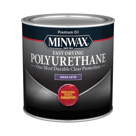 Minwax Minwax Warm Satin Clear Oil-Based Fast-Drying Polyurethane 0.5 pt 230104444